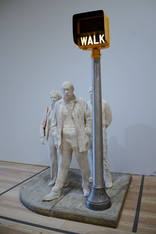 53 Walk Dont Walk - George Segal 1976 Whitney Museum Of American Art New York City